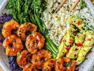 Mango BBQ Shrimp Bowl